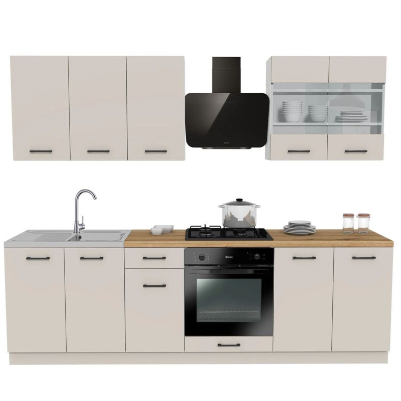 Meble Mebel Elite MODERN Kuchenne Zestaw Mebli Do Kuchni Na Wymiar Modułowe Kaszmir 260 1 szt