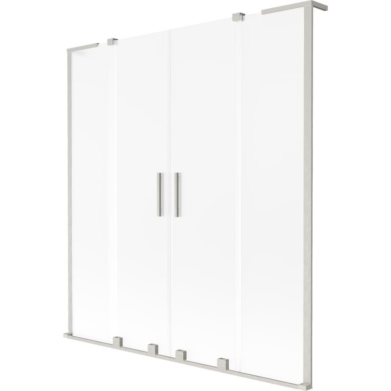 Parawan nawannowy 2-skrzydłowy Mexen Velar L szron 150x150cm 1 szt.