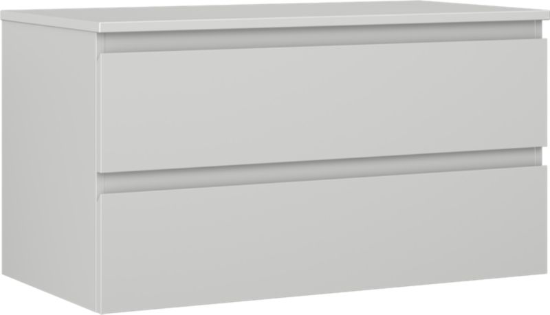 Szafka łazienkowa podumywalkowa Mexen Orio szary mat 90x47 cm 2 szuflady 1 szt.