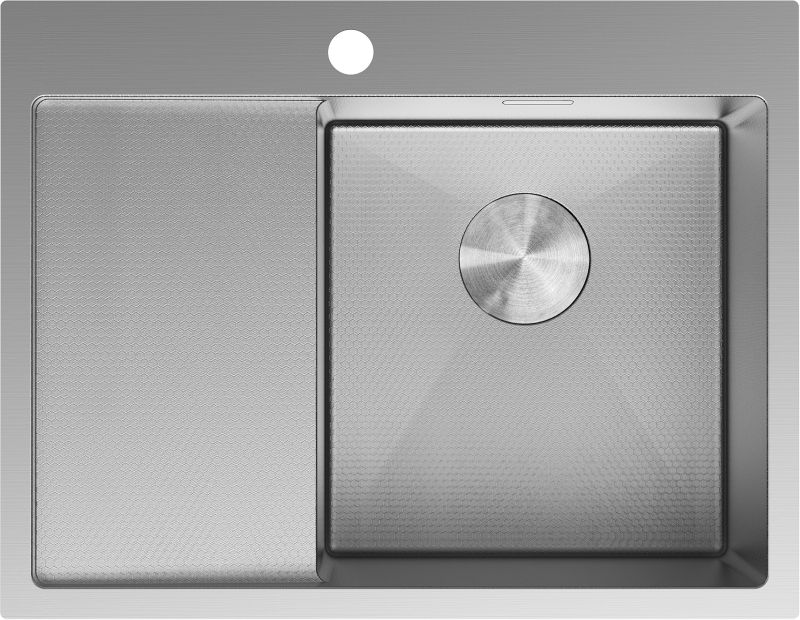 Stalowy zlewozmywak wpuszczany Mexen Exar inox 620x480 mm 1-komorowy 1 szt.