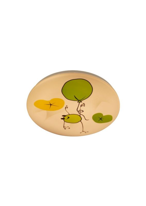 Plafon Rabalux Froggo biało-zielony-żółty LED 24W 3000K 1440lm IP20 wym: 5,5 x 37,5 x 37,5 cm metal - 1 szt.