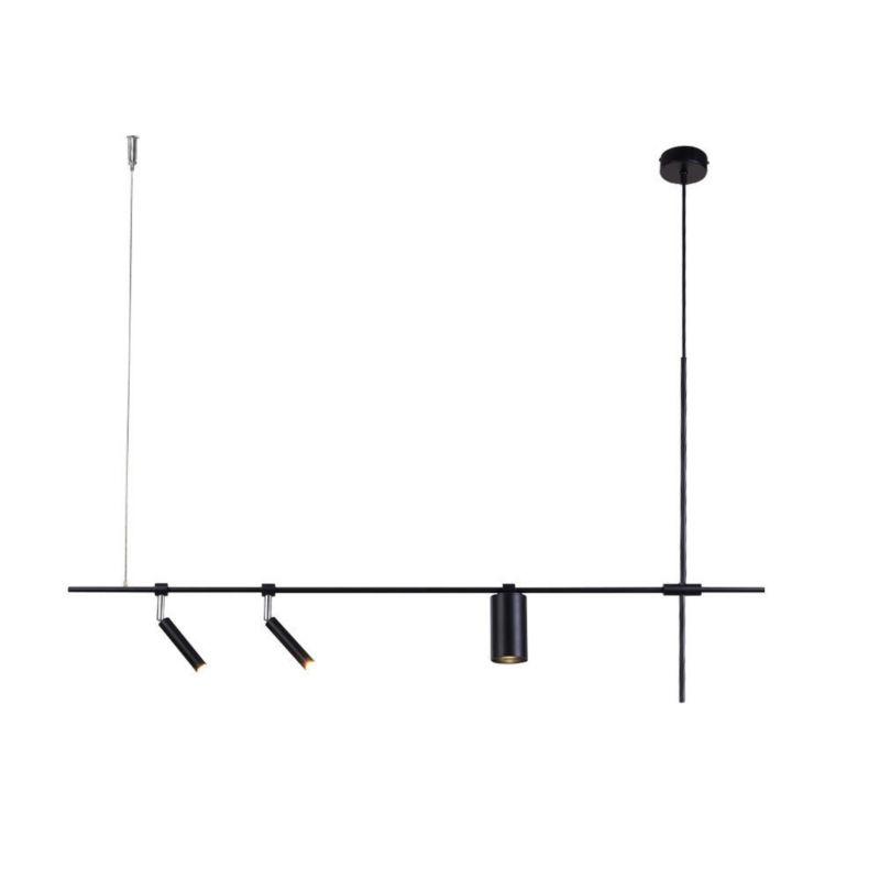 Lampa wisząca Shilo Namasu 8620 czarna minimalistyczna 3xG9+GU10 x 15W 1 szt.