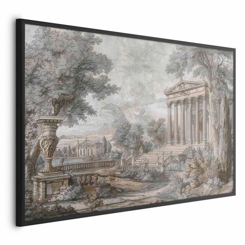 Plakat Artgeist Świątynia na wzgórzu 60x40 cm z ramą czarną 1 szt