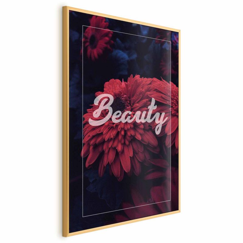 Plakat Artgeist Beauty 21x30 cm z ramą złotą 1 szt