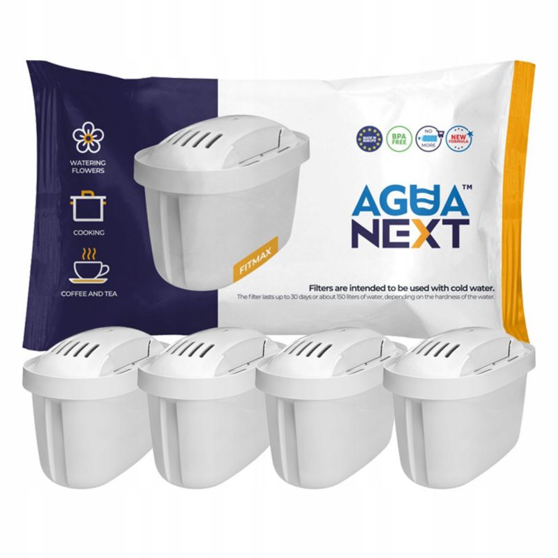 Filtr wody, Agua Next, wkład, do dzbanka filtrującego, zamiennik do Dafi, Laica, Aquaphor, 4szt