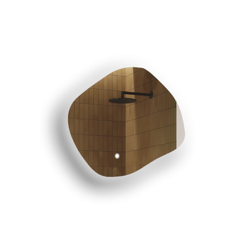 Lustro łazienkowe Artforma LED 64x54cm owalne LED Dual włącznik ROM221 1szt.