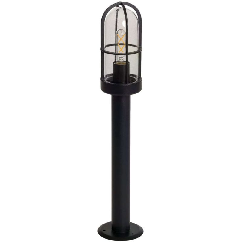 Lampa ogrodowa stojąca Abruzzo Marco czarno-przezroczysty 1 x E27 x 40W IP44 wym: 65 x 12,8 x 12,8 cm - 1 szt.