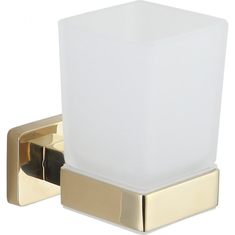 Kubek na szczoteczki Mexen Asis złoty 6,3x11 cm 1 szt.