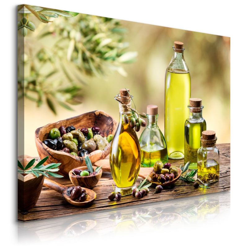 Obraz Muralo Oliwa z oliwek przyprawy 120x80 cm 1 szt.