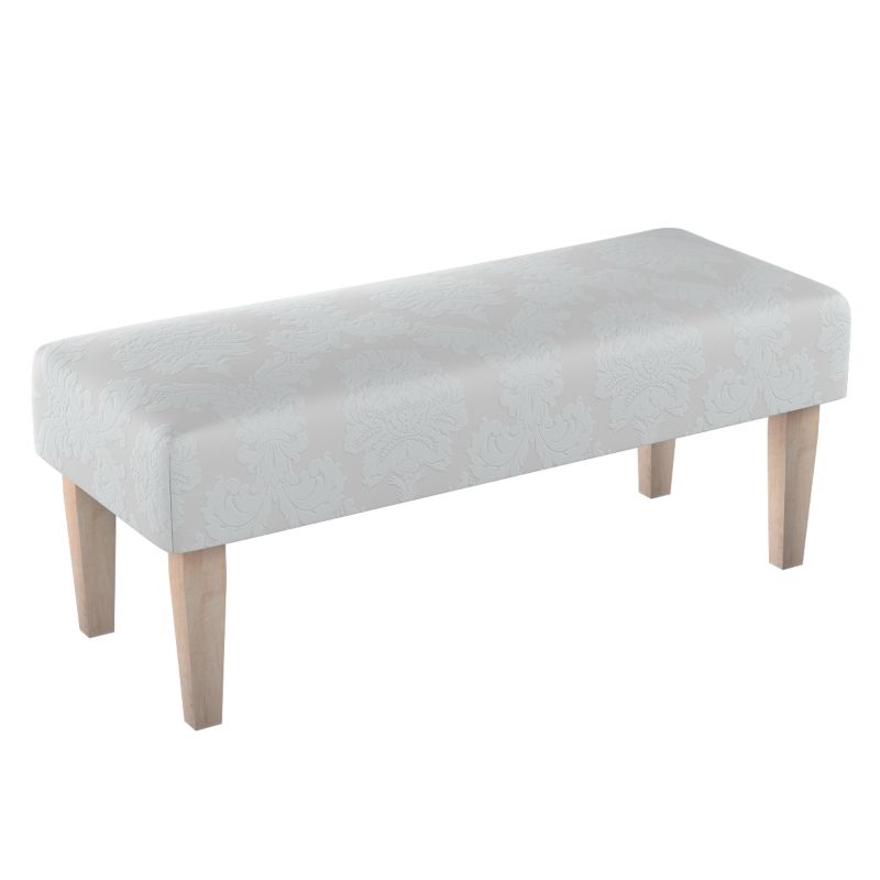 Ławka Dekoria 100 x 40 x 40 cm liście akantu na jasno-popielatym tle 1 szt.