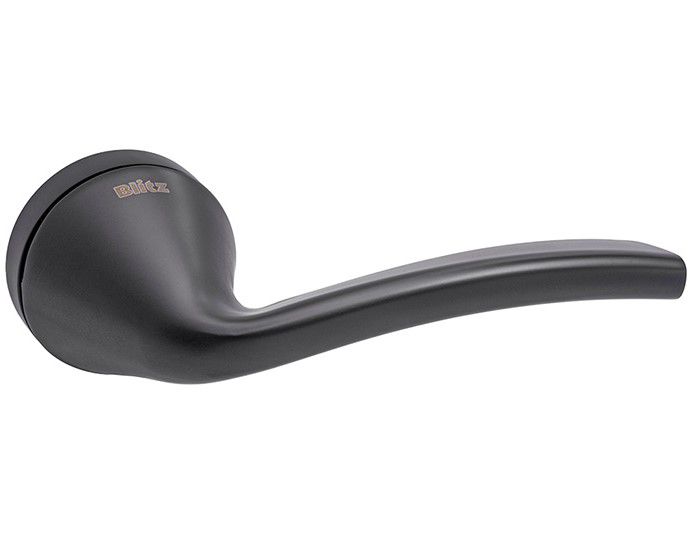 Klamka FEINZ Drzwiowa Cali Okrągła Kolor Czarna Wzmocniona 1 szt.