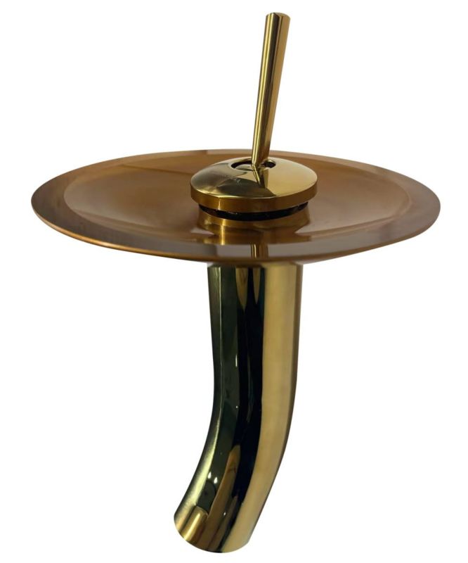 Bateria umywalkowa Domotechnika szklana wodospad złota 1szt