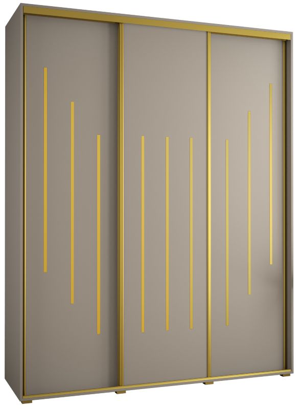 Szafa przesuwna Abiks 60 wysoka Dakota 8 190 kaszmir+kaszmir+złoty 1 szt