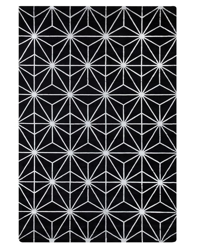 Dywan z wiskozy 160 x 230 cm czarny Sibel 1 szt.