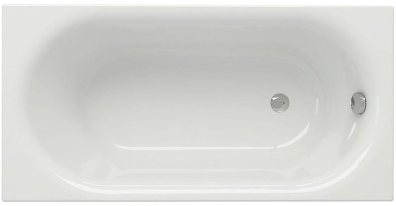 Wanna prostokątna Cersanit Octavia 140x70 cm biała, akrylowa, odpływ boczny, nogi, 1 szt.