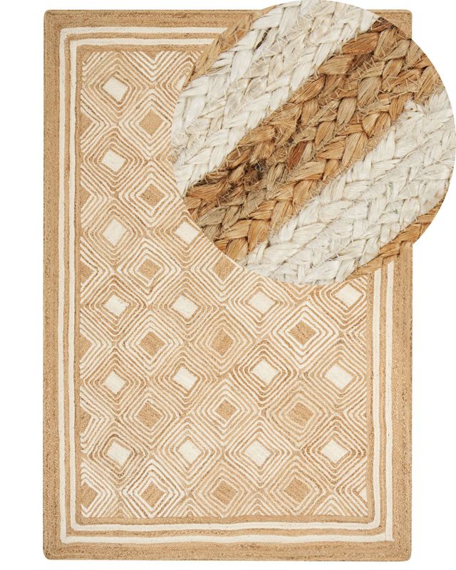 Dywan z juty 200 x 300 cm beżowy Mengen 1 szt.