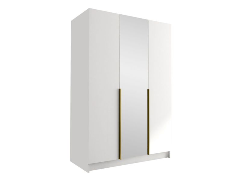 Szafa MIRJAN 24 z lustrem Calia II biały/złoty 1 szt.