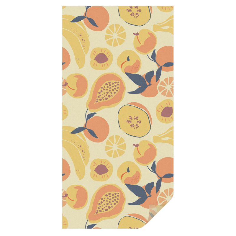 Naklejka na okno witraż Tulup 50x100 cm Efekt Mrożonego Szkła Owocowy wzór abstrakcyjny energiczny motyw 1 rol.