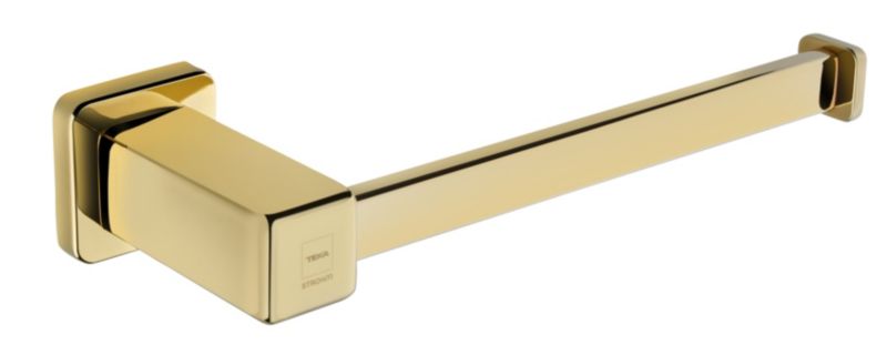 Uchwyt na Papier Toaletowy Teka Formentera Złoty Montaż Ścienny 1 szt.