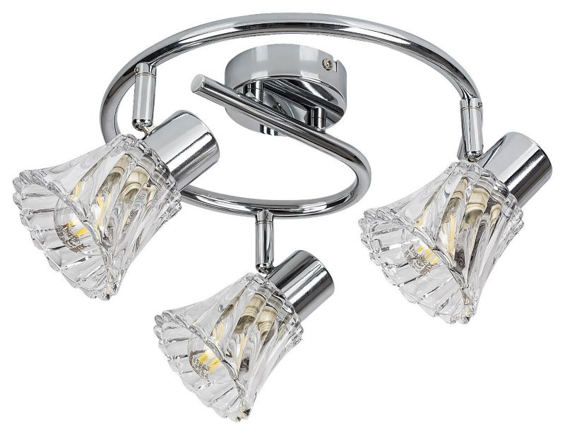 Reflektor spot Rabalux Hestia chromowany 3 x E14 x 40W IP20 wym: 14,5 x 36 x 36 cm - 1 szt.