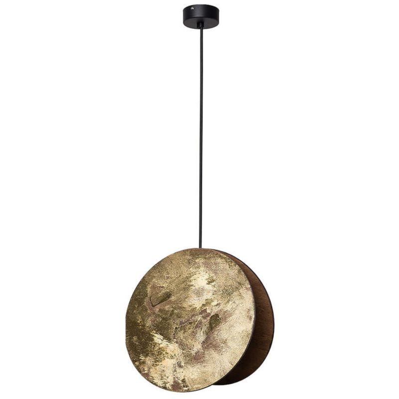 Lampa wisząca Nowodvorski Lighting Wheel czarno-złota nad stół 1xE27 x 40W 1 szt.
