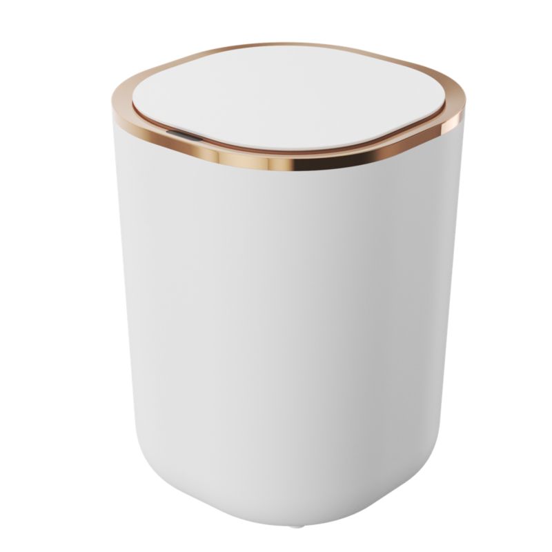 Kosz Na Śmieci Bezdotykowy Granitan Biało Rose Gold Automatyczny Czujnik Ruchu 12L 1 szt.