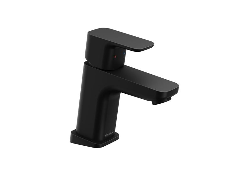 Bateria umywalkowa stojąca Ravak TD F 012.20 10 FREE 140 mm czarna bez korka 1 szt