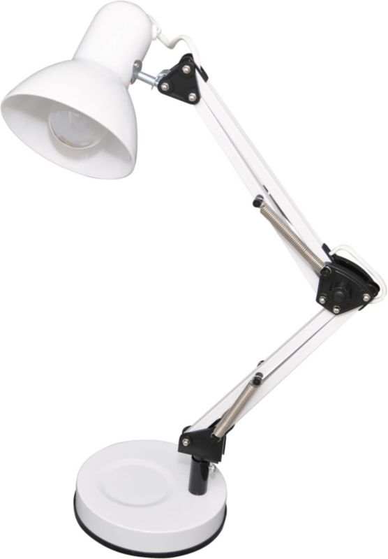 Lampka biurkowa Kaja Cosmo biało-czarna 1 x E27 x 60W IP20 wym: 55 x 16 x 16 cm metal - 1 szt.