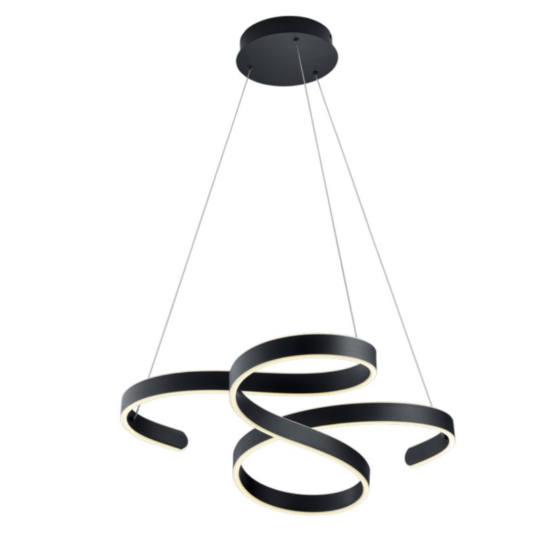 Żyrandol Trio Francis czarno-biały wym: 150 x 72 x 68 cm wbudowany LED 52W 1 szt.