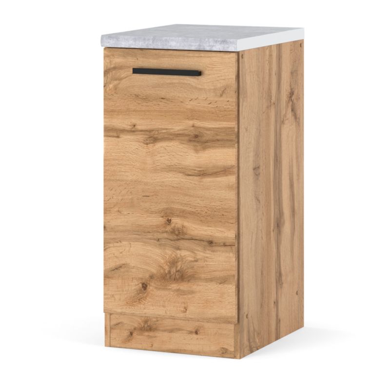 Szafka Kuchenna Hurtownia-Mebli Stojąca Blanka dolna D40 40cm Dąb Wotan Dąb Wotan 40x47x85 cm 1szt.