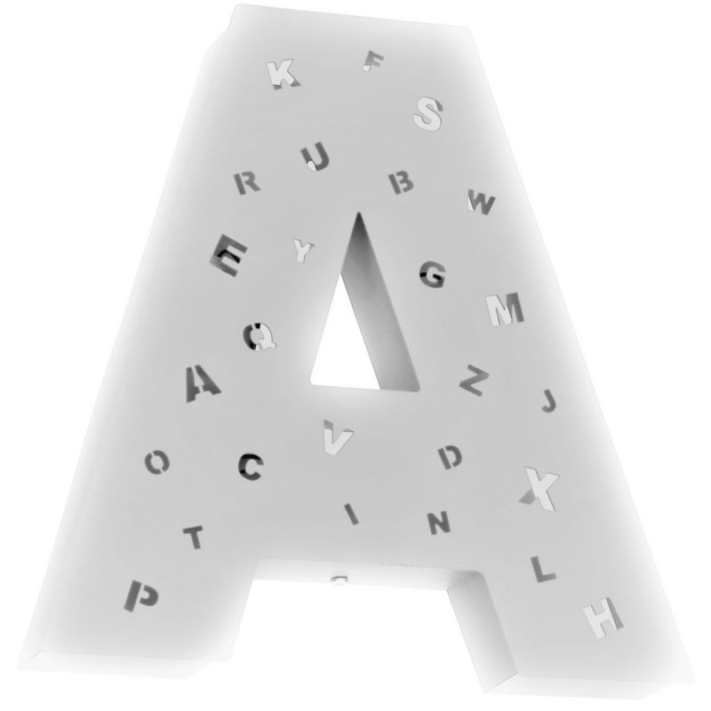 Kinkiet ścienny Aldex Literki biały 2 x E14 x 40W IP20 wym: 31 x 31 cm - 1 szt.