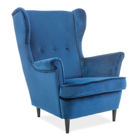 Fotel Signal uszak LORD VELVET granatowy 1 szt