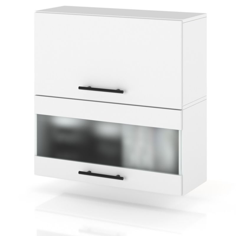 Szafka Kuchenna Hurtownia-Mebli Wisząca Klapowa W60KL sPremium 60cm Biały Mat Biały Mat 60x32x72 cm 1szt.