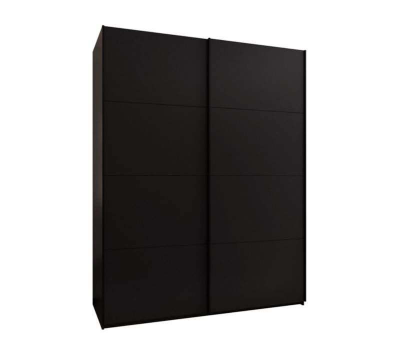 Szafa przesuwna Abiks LUX wysoka szer.190cm czarny/czarny/czarny 1szt.