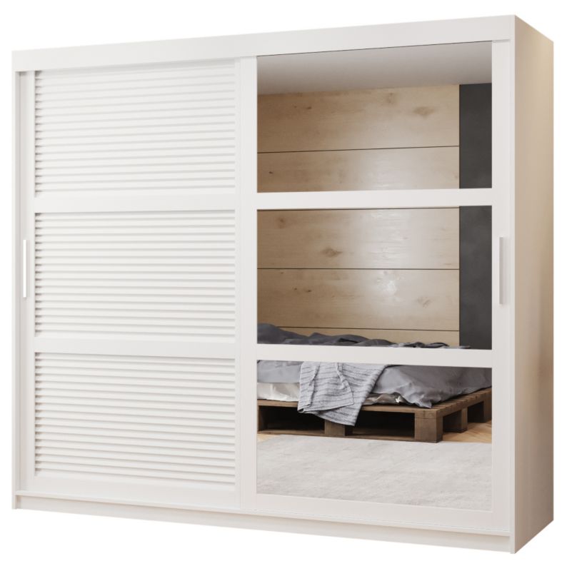 Szafa przesuwna Garderoba Abiks ŻALUZJA 2 200 biały 1 szt.