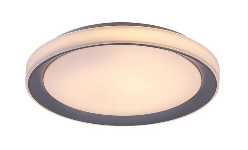 Plafon sufitowy lampa Rabalux Everest srebrno-biały LED 40W 2700K-6500K 3200lm IP20 wym: 7,5 x 51 x 51 cm metal - 1 szt.