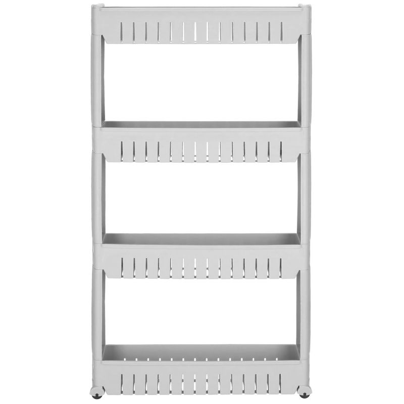 Mobilny regał na kółkach Springos szafka łazienkowa 4 półki szary 1 szt.