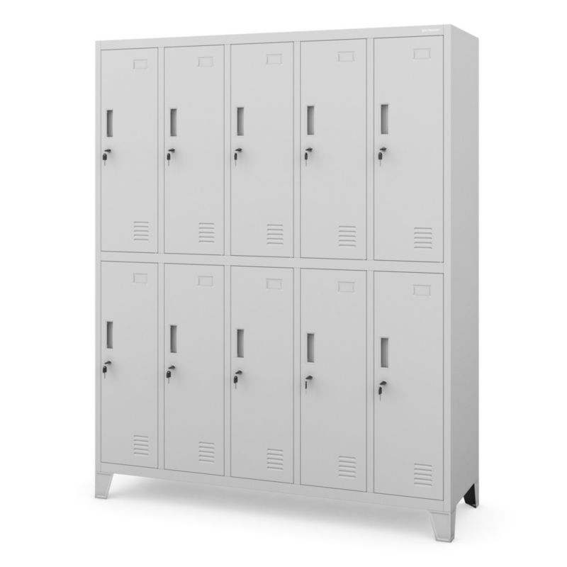 Szafa metalowa BHP socjalna Jan Nowak Bartek 172x136x45 cm szara 1 szt