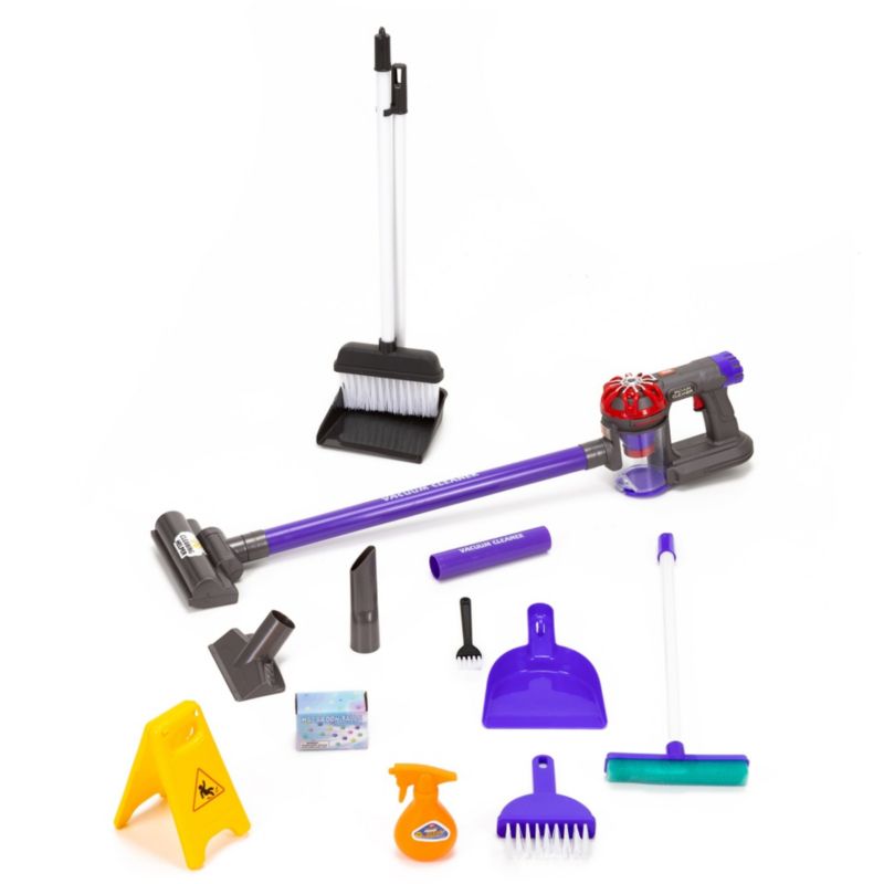 Zestaw sprzątajacy: odkurzacz, miotła, szufelka dla dzieci Springos akcesoria do sprzątania zabawkowe 1 kpl.