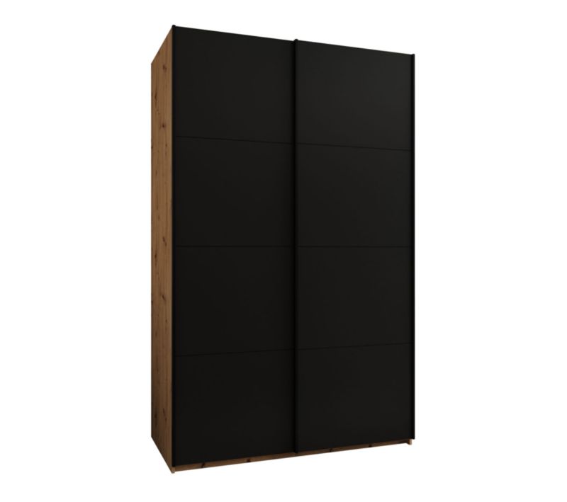 Szafa przesuwna Abiks LUX wysoka szer.150cm artisan/czarny/czarny 1szt.