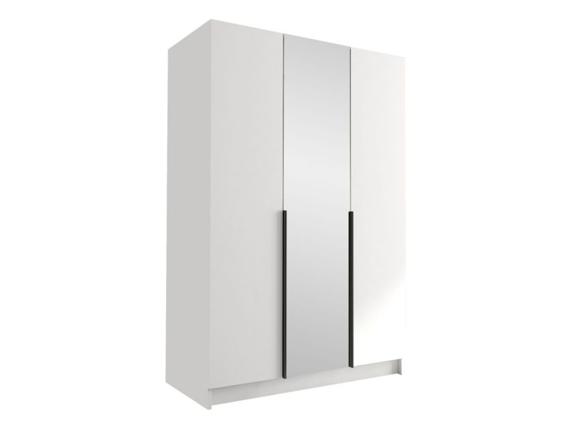Szafa MIRJAN 24 z lustrem Calia II biały/czarny 1 szt.