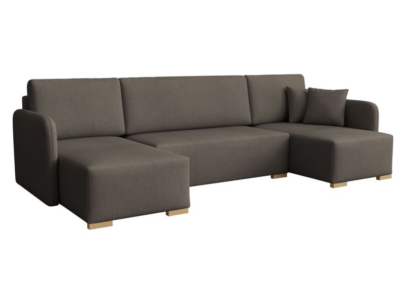 Narożnik z funkcją spania MIRJAN 24 Como U szarobrązowy 1 szt.