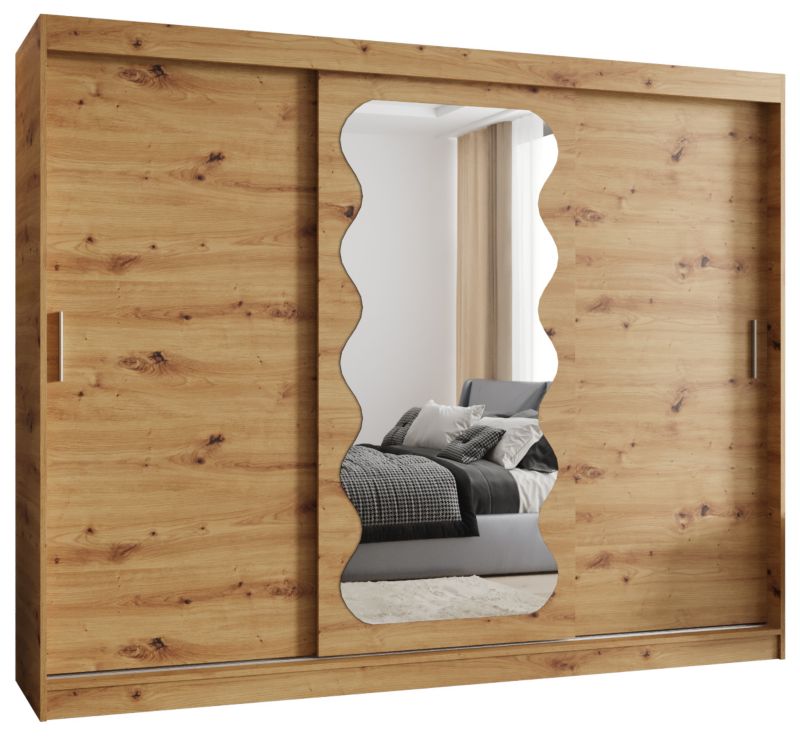 Szafa przesuwna Garderoba Abiks SPOTI 250 dąb artisan 1szt.