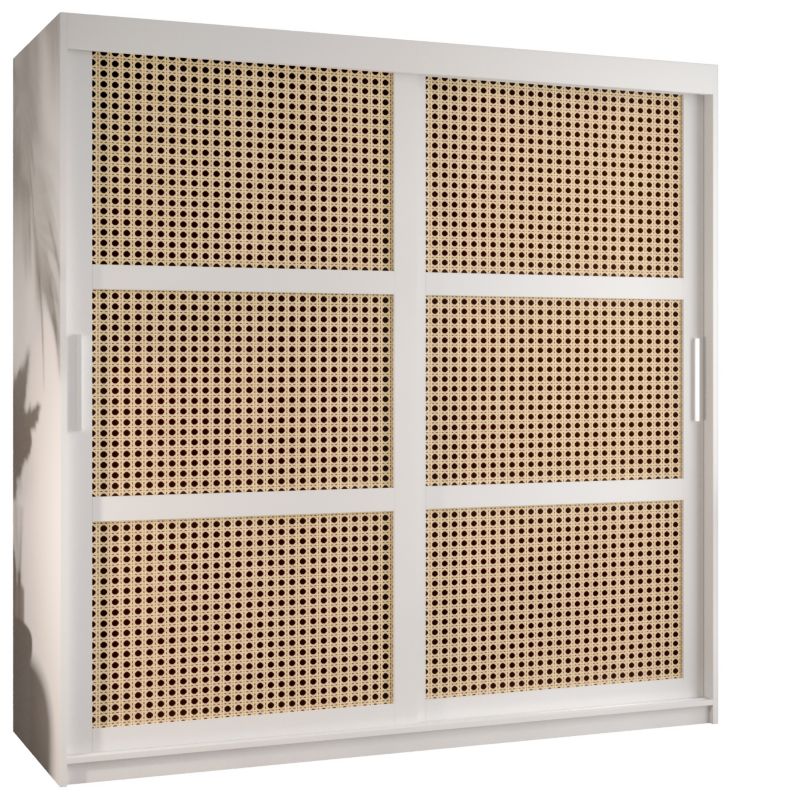 Szafa przesuwna Garderoba Abiks PLECIONKA WIEDEŃSKA 180 biały 1 szt.