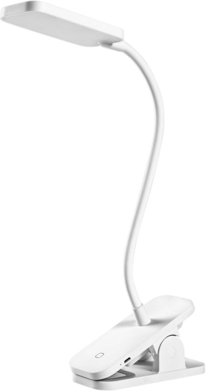 Lampa biurkowa Ledvance Panan Clip USB biała Dim
