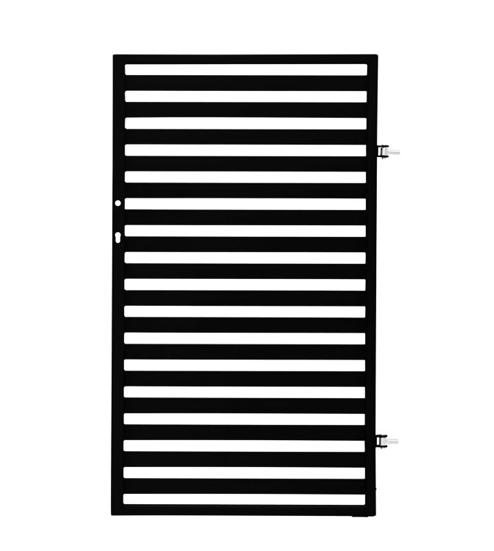 Furtka uniwersalna Brava 0,9 x 1,5 m stal ocynk RAL 9005 struktura