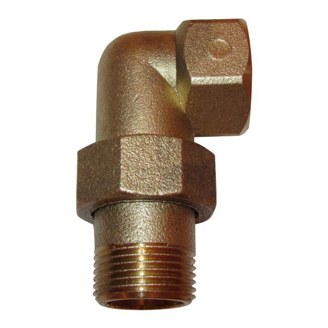 Śrubunek kątowy mosiądz 3/4" stożek