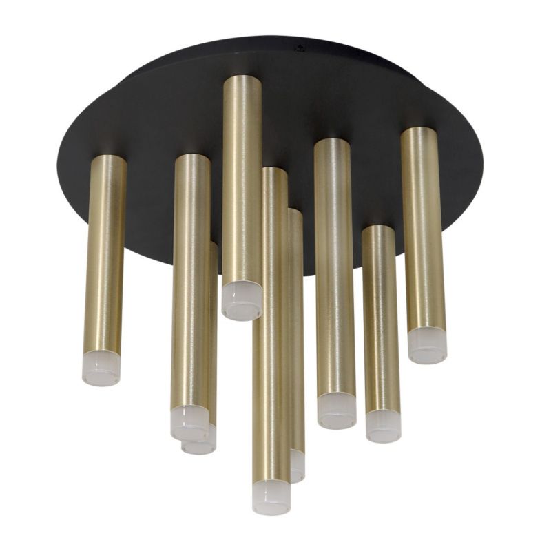 Plafon sufitowy nowoczesny Polux Glam złoto-czarny 9 x G9 x 8W IP20 wym: 29 x 30 x 30 cm - 1 szt.