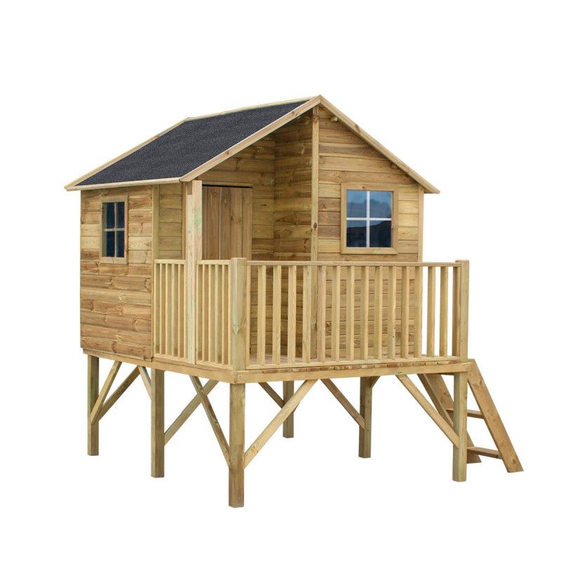 Drewniany domek ogrodowy dla dzieci 4iQ Group Jerzyk 1szt.