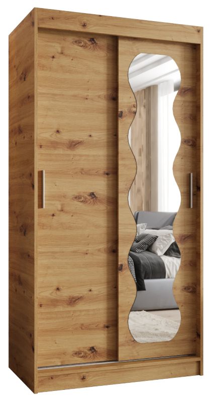 Szafa przesuwna Garderoba Abiks SPOTI 100 dąb artisan 1szt.